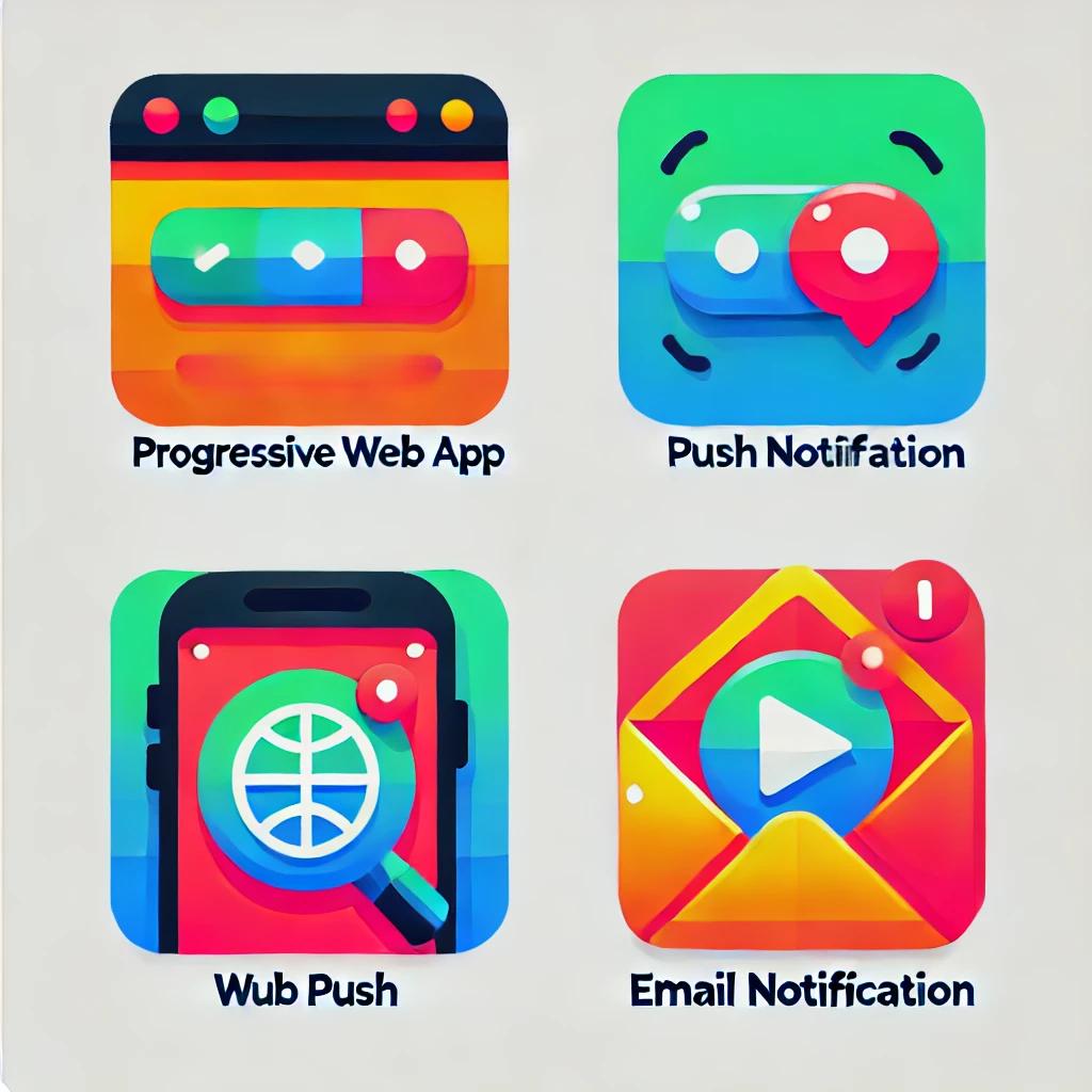 게으른 알림 - PWA (웹앱 설치), 웹푸시/앱푸시/이메일 알림