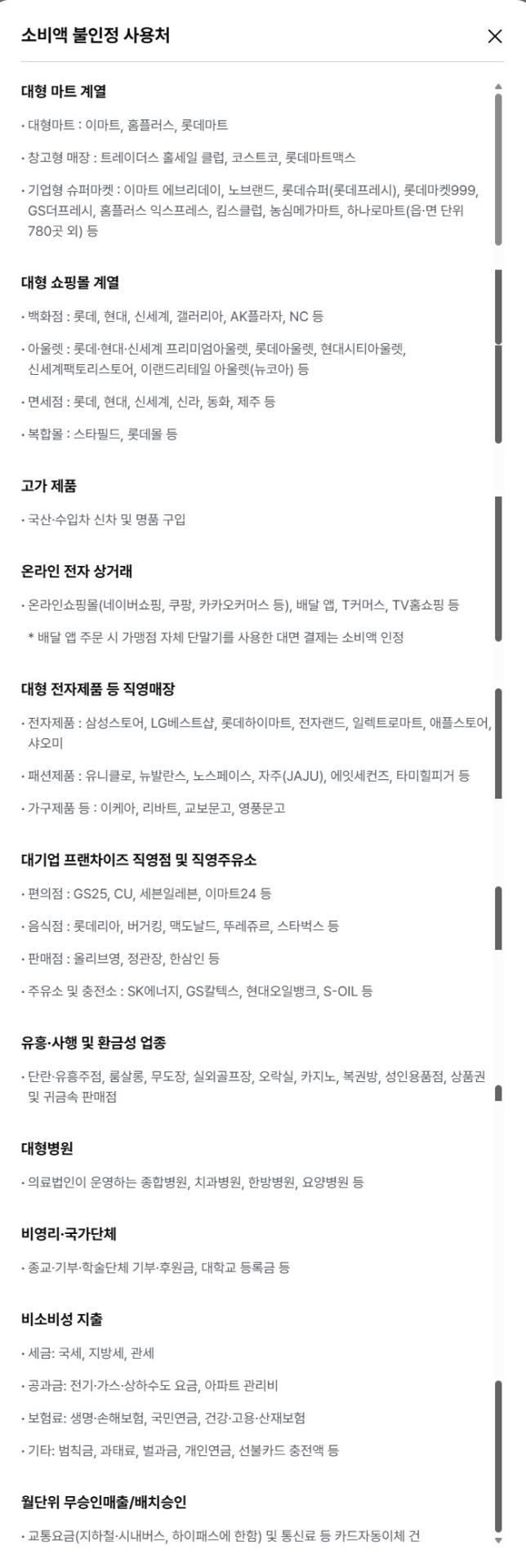 소비액 불인정 사용처.jpg