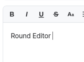 Round Editor