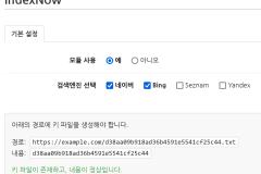 IndexNow 모듈