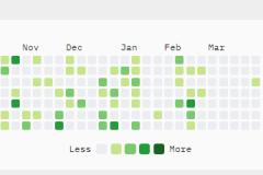 깃허브 스타일 히트맵 위젯